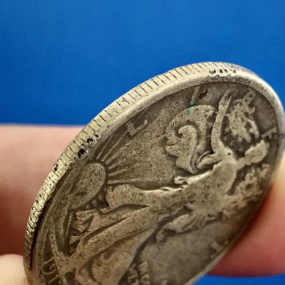 1917 S Reverse Silver Walking Liberty Half Dollar 50c Better Key San Fran Coin