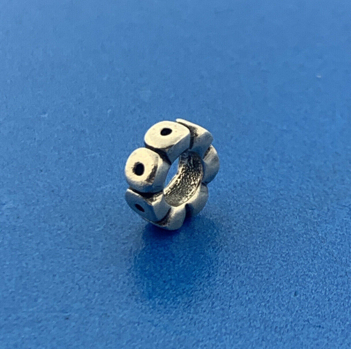 Authentic PANDORA 925 Silver Owl Eye Spacer Retired 790232 Slide Bracelet Charm