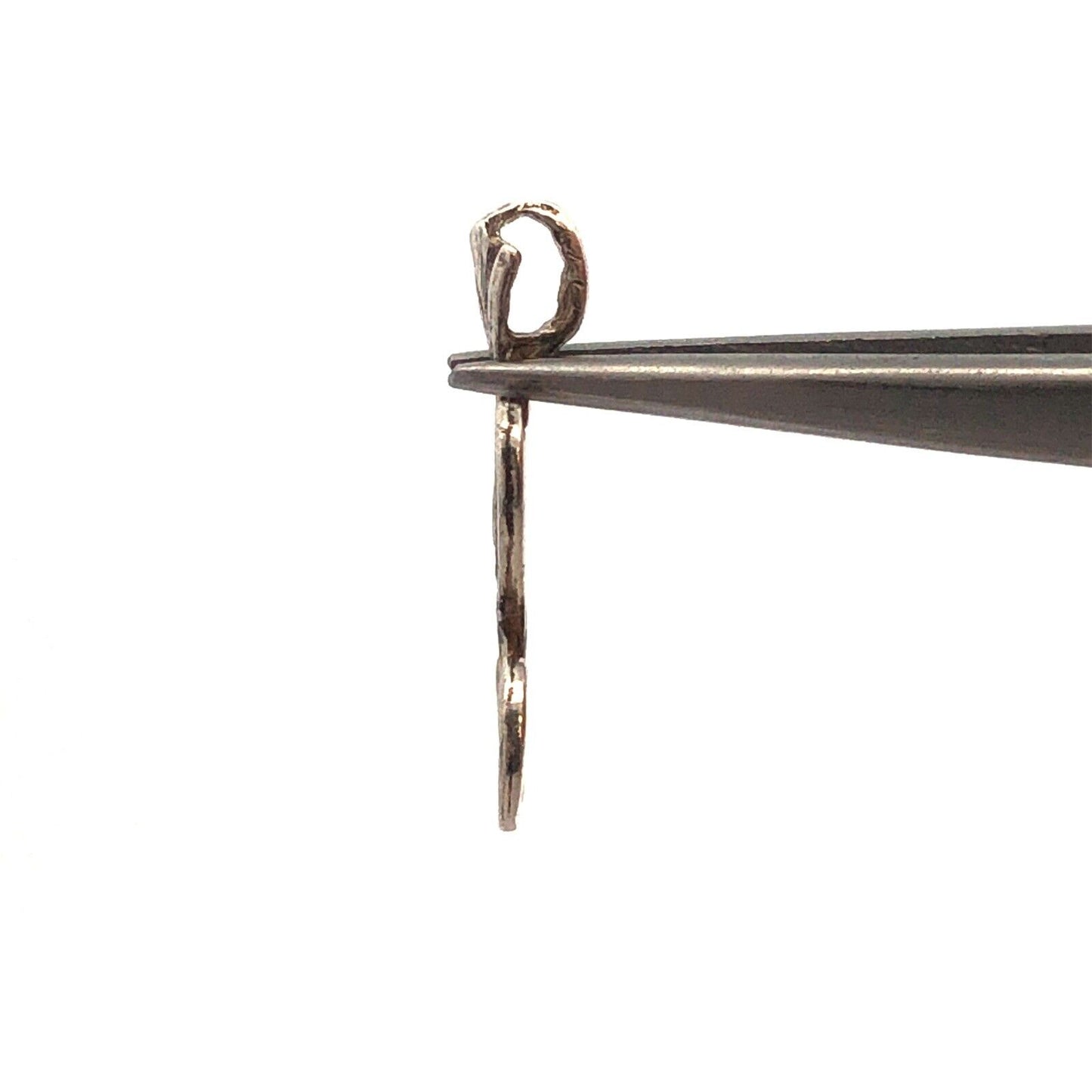 925 Sterling Silver Script Initial Letter H Monogram Charm Pendant