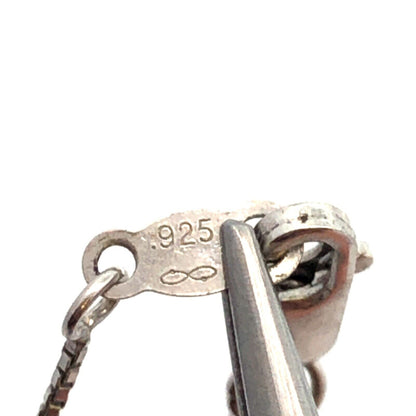 Designer 925 Sterling Silver Diamond and Blue Tourmaline Pendant Necklace