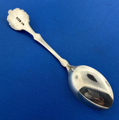 Collins & Cook Sterling Silver Enamel London Old Curiosity Shop Souvenir Spoon