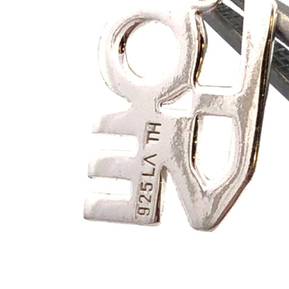 Designer LA TH 925 Sterling Silver Block Letters LOVE Word Charm Pendant