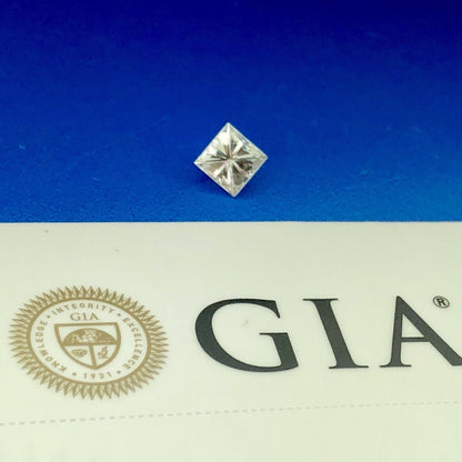GIA Certified Square Modified Brilliant Synthetic Moissanite .98 Carat Weight