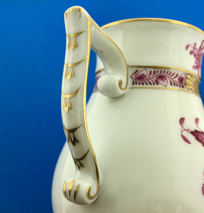Vintage Herend Hugary Raspberry Chinese Bouquet Apponyi 4 Cup Coffee Pot w/Lid