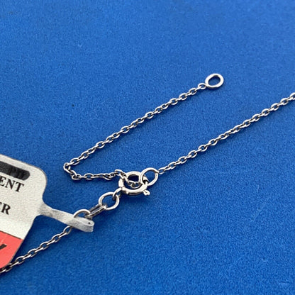 Karizia Spa KA 1772 Sterling Silver Diamond Accented Infinity Charm Necklace NWT