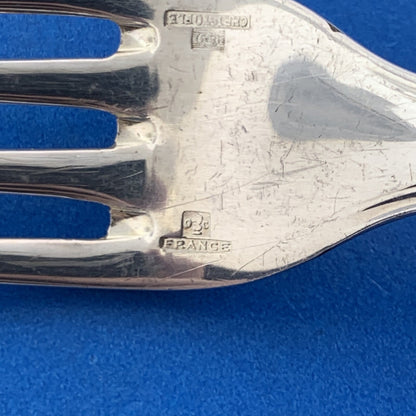 Christolfe France Spatours Silverplate Dessert Fork 6-3/4" No Monogram