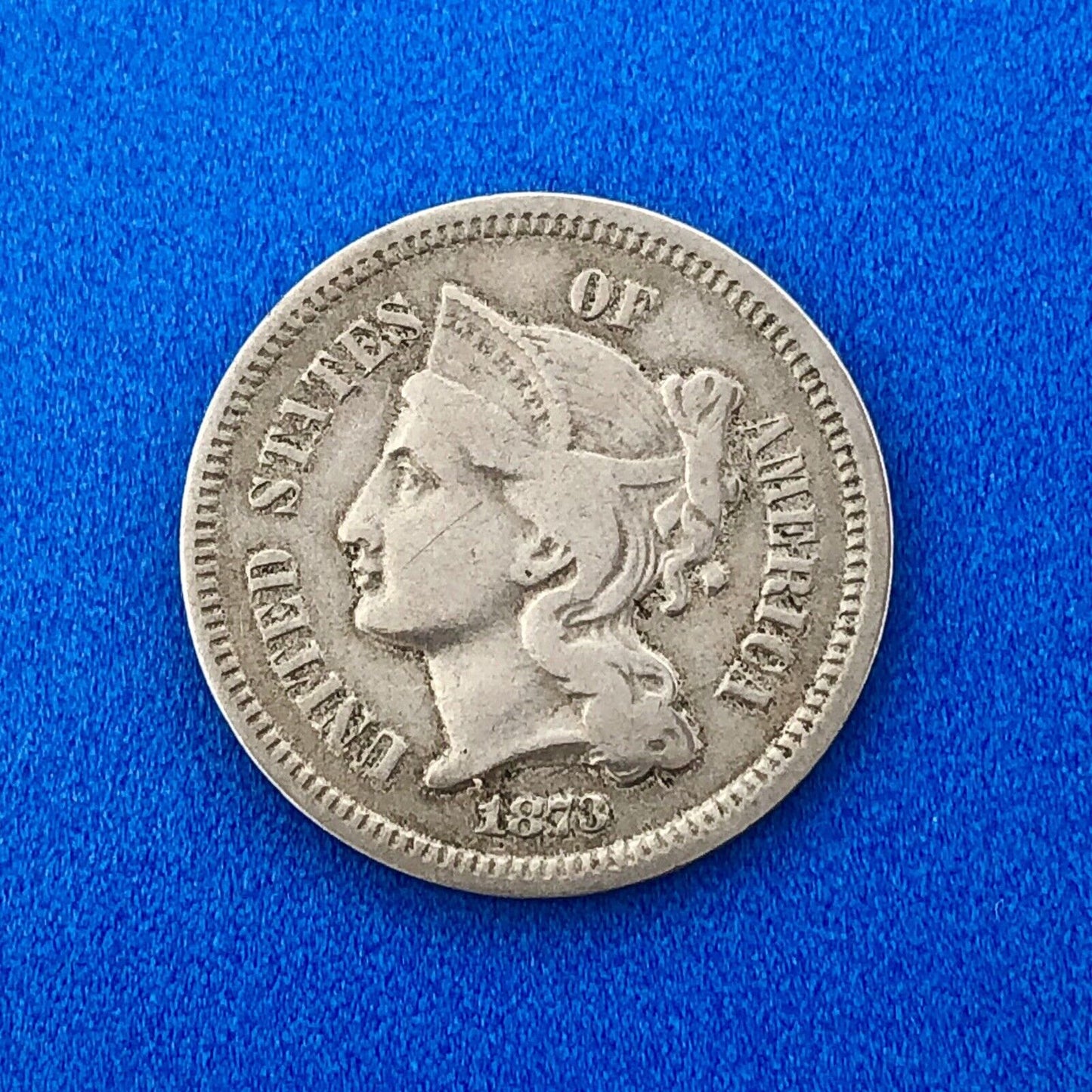1873 P Nickel Three Cent Piece 3c Better Key Rare Scarce Philadelphia Coin