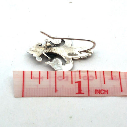 Vintage 925 Sterling Silver Scroll Filigree Textured Fleur De Lis Hook Earrings