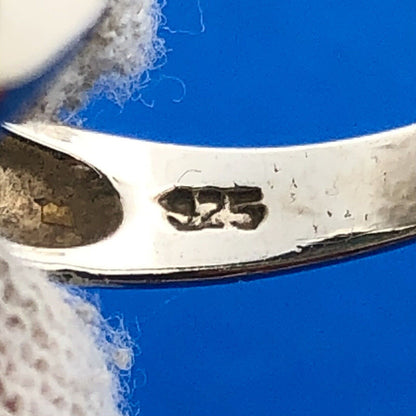 Designer 925 Sterling Silver Turquoise Cabochon Balinese Style Ring