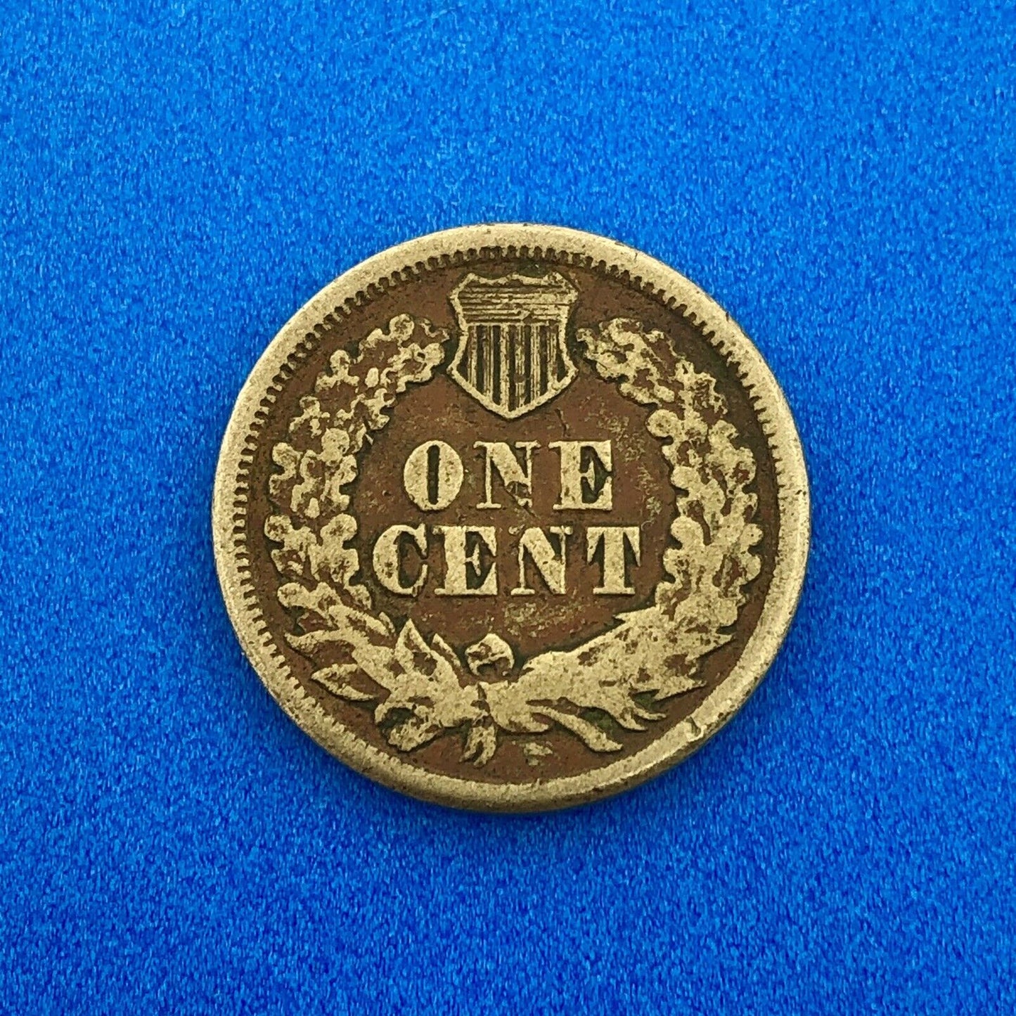 1863 P 1 Cent Indian Head Cent with Shield Better Key Date Copper-Nickel Coin