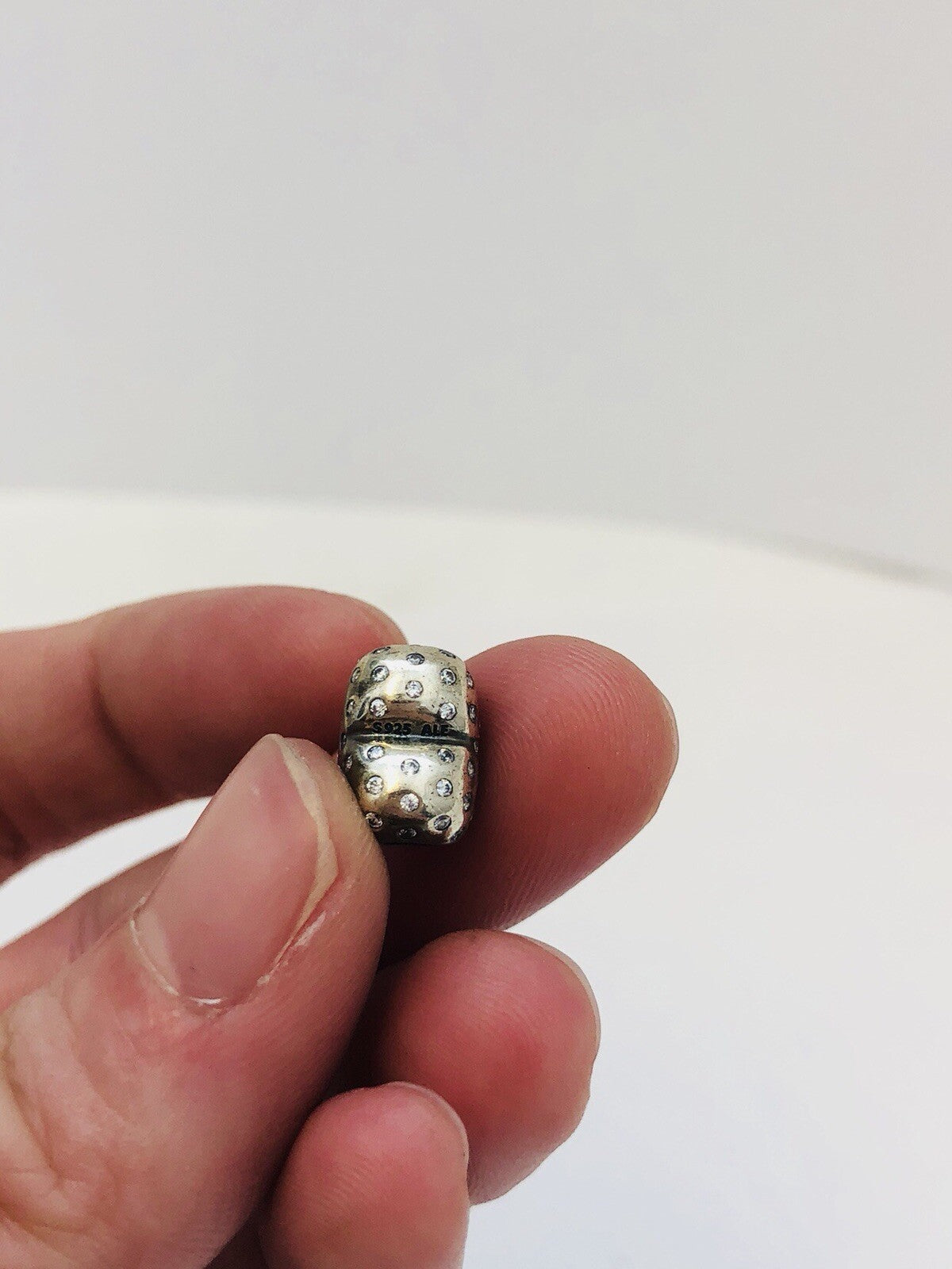 Authentic Pandora 791241CZ Sparkle Of Love Shimmering Heart 925 CZ Bead Charm