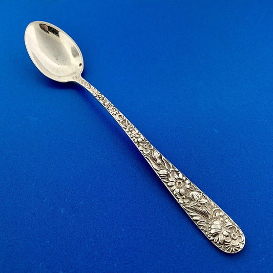 Kirk Stieff & Son Antique 1924 Sterling Silver 925 Repousse 5 5/8" Baby Spoon