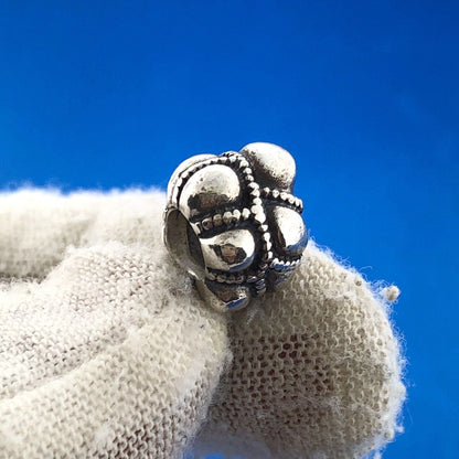 Authentic PANDORA Moments 925 Sterling Silver Journey #790401 Pebbled Bead Charm