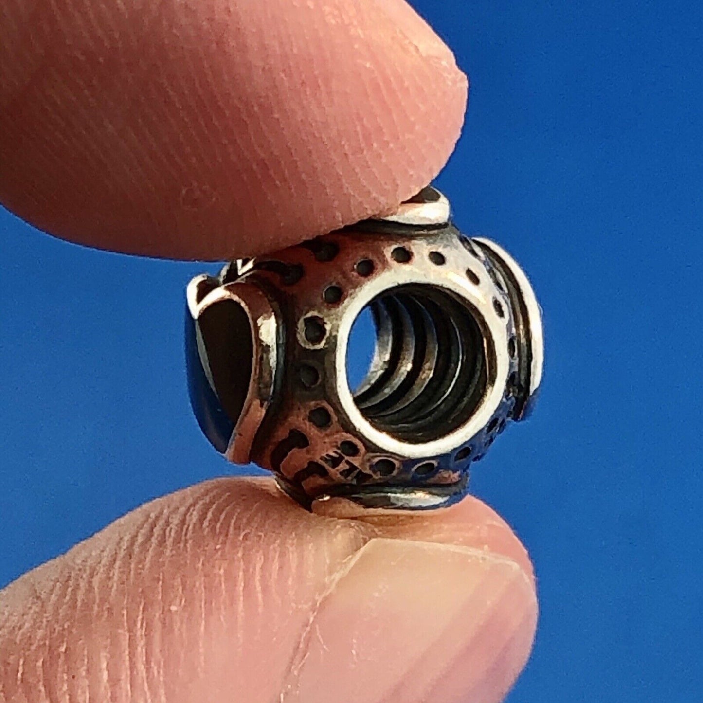 PANDORA Sterling Silver 14K Gold 2011 Limited Edition Midnight Heart Bead Charm