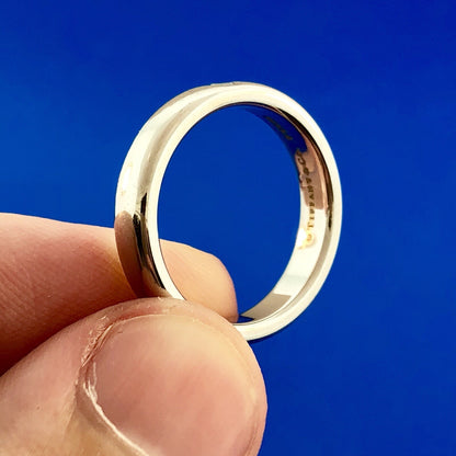 Tiffany & Co. Platinum Lucida Diamond Classic Wedding Band Ring