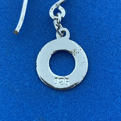 Designer 925 Sterling Silver Highly Polished Donut Hole Petite Hoop Earrings