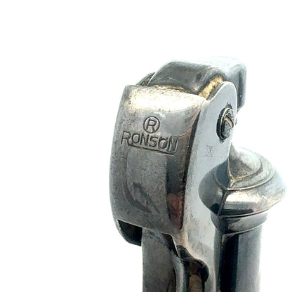 Vintage 1940s Ronson "Decanter" Silver Plated Table Lighter Collectible