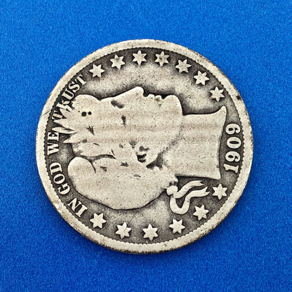 1909 O Silver Barber Half Dollar Better Key Date New Orleans Coin Rare Scarce