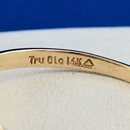 Tru Glo 14K Yellow Gold Diamond Waterfall Cluster Engagement Cocktail Ring