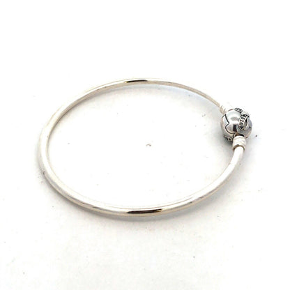 Designer PANDORA ALE 925 Sterling Silver Cubic Zirconia Bow Clasp Charm Bracelet