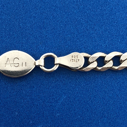 Italian Designer Ever Lasting 925 Sterling Silver Figaro Link Chain Necklace