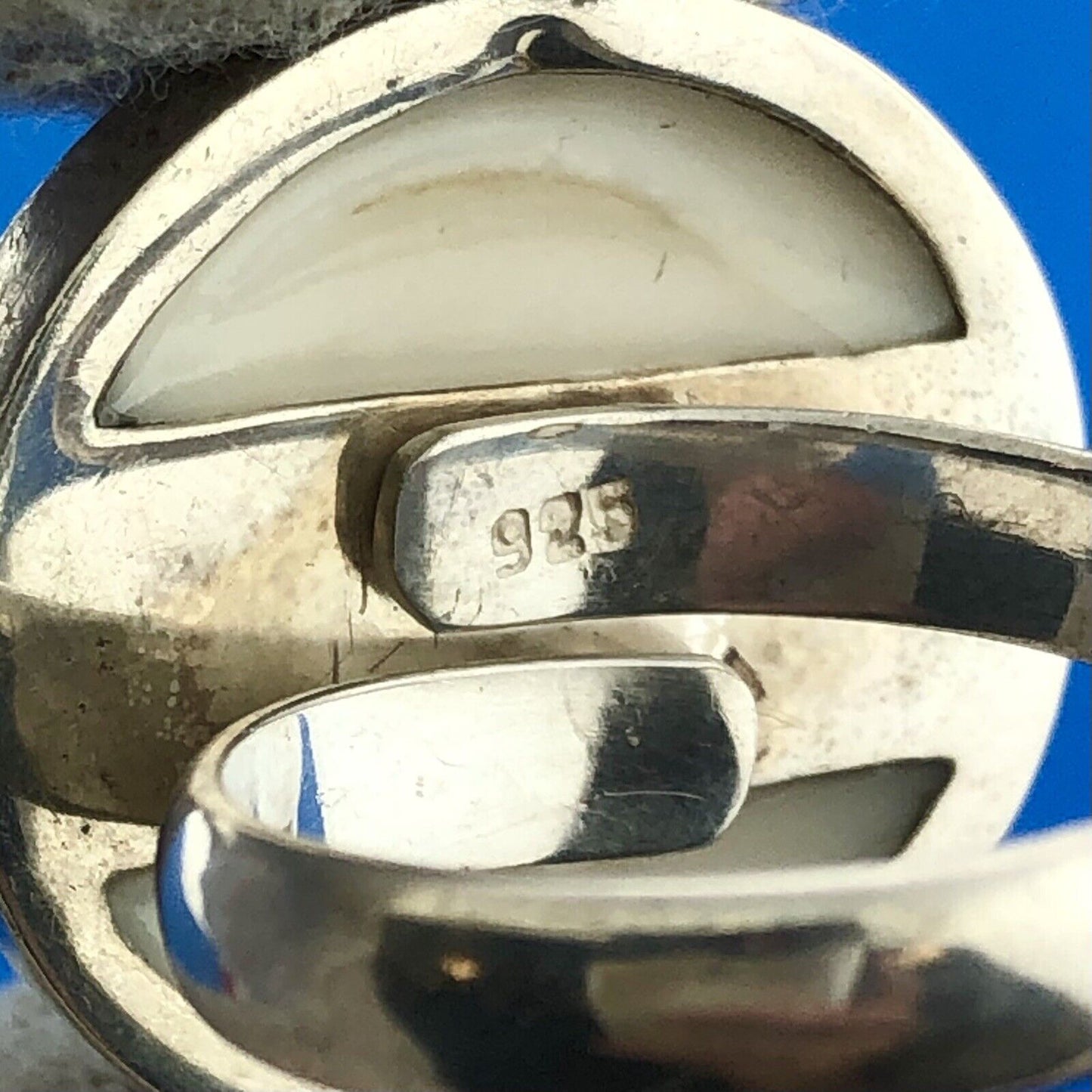 Awesome 925 Sterling Silver Spiral Shell Round Top Statement Adjustable Ring