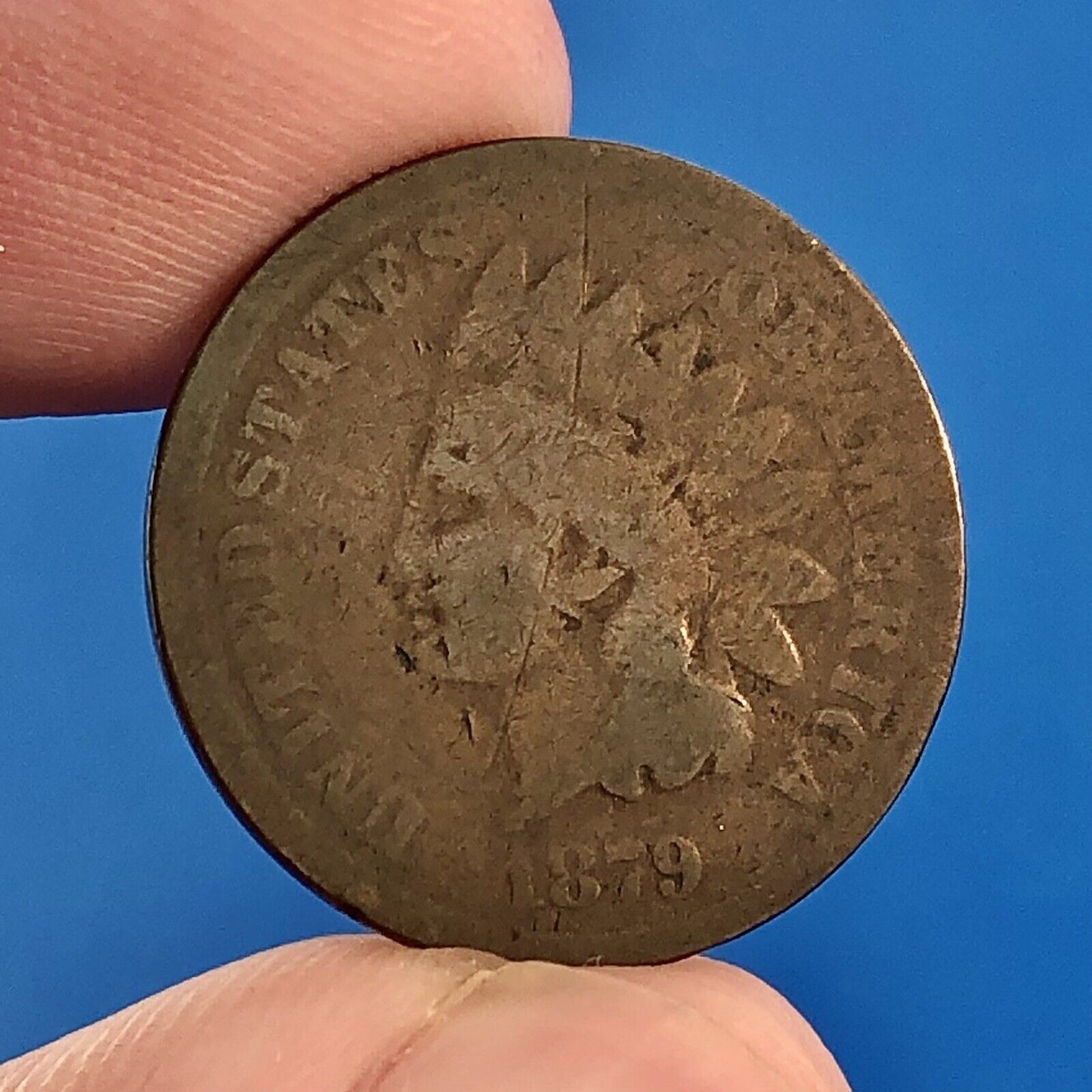 1879 P Indian Head One Cent Penny Type 3 Bronze Better Key Philadelphia Coin