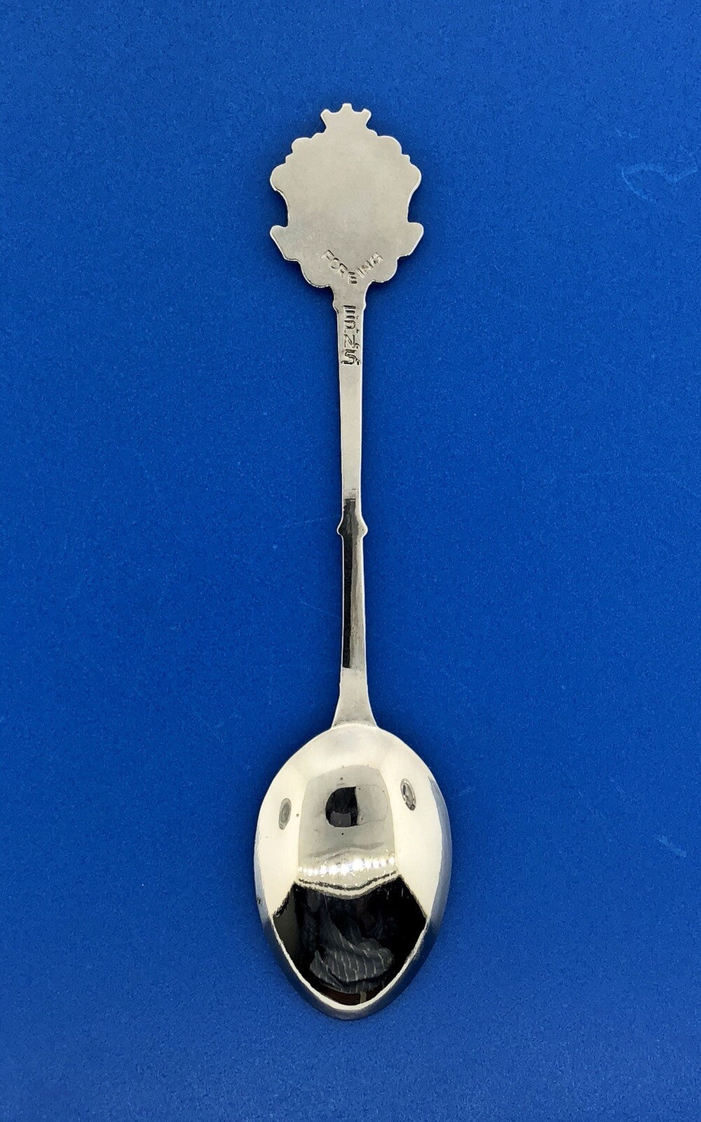 Vintage Foreing EPNS Enamel Silver Tone Scotland Souvenir Spoon