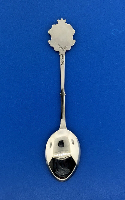 Vintage Foreing EPNS Enamel Silver Tone Scotland Souvenir Spoon