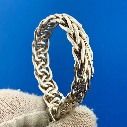 Atasay Kuyamculuk AK 925 Sterling Silver Black Onyx Reversible Link Bracelet