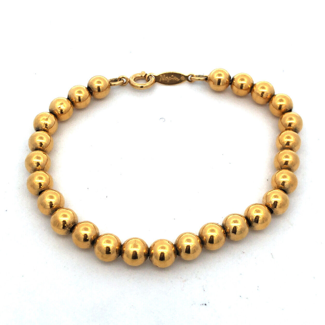 Vintage Napier Gold Tone White Enamel Four Piece Necklace Bracelet Earrings Lot