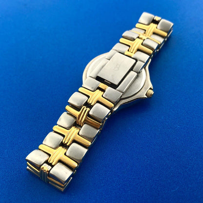 Bulova 98M36 Stainless Steel Gold Tone Accents Ladies Bracelet Watch