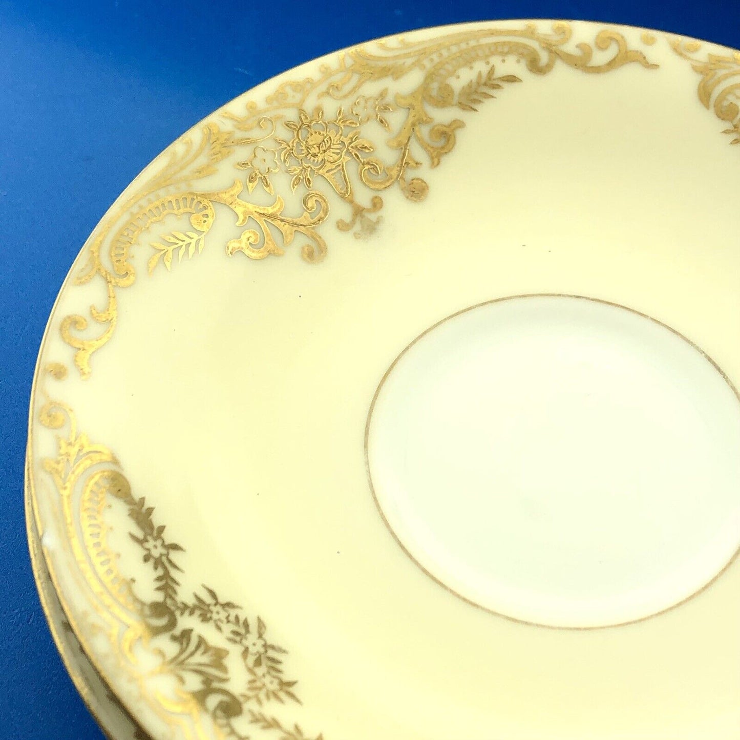 Noritake Porcelain China Gainford Pattern Handpainted  Lot Of Two Coffee Saucers