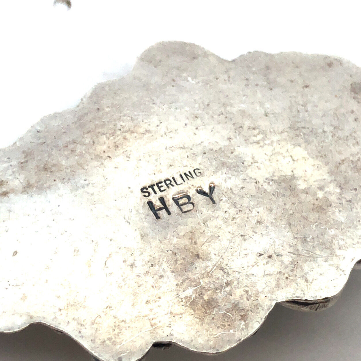 Harry B Yazzie Navajo Sterling Silver Turquoise Squash Blossom Slave Bracelet