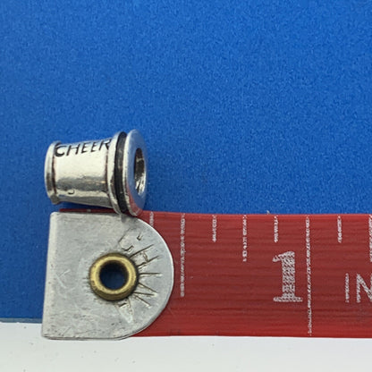 Authentic CHAMILIA Sterling Silver 925 Cheer Megaphone Slide Bracelet Bead Charm