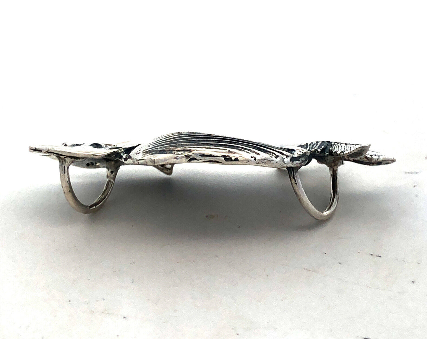 Estate 925 Sterling Silver Ocean Sea Dolphin Starfish Shell Beach Pendant