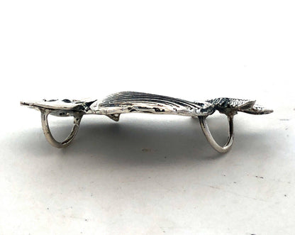 Estate 925 Sterling Silver Ocean Sea Dolphin Starfish Shell Beach Pendant