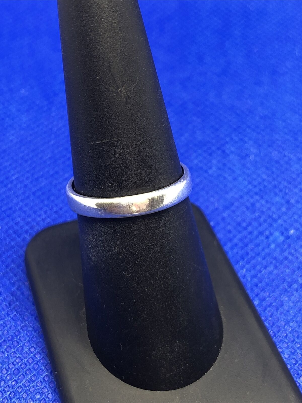 Native American Signed 925 Sterling Silver Oval Turquoise Ring