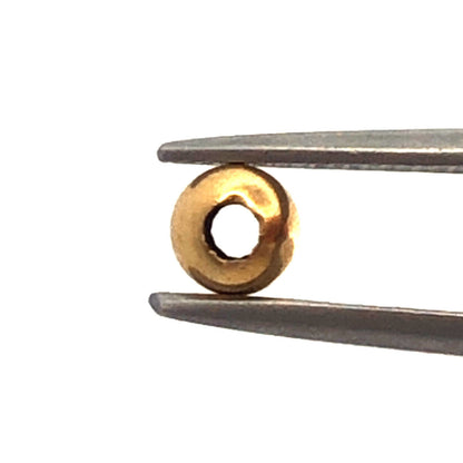14K Yellow Gold Ball Bead Slide Bracelet Spacer Charm
