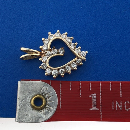 Designer 925 Sterling Silver Vermeil White Amethyst Heart Love Charm Pendant