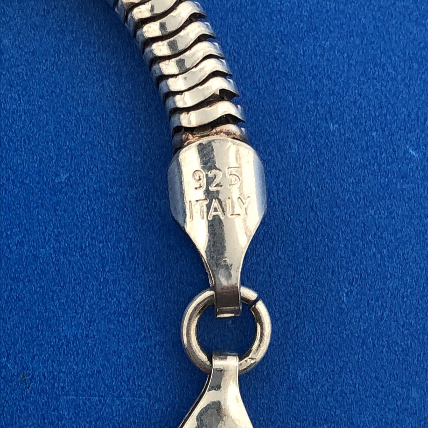 Designer CI Italy 925 Sterling Silver Slinky Snake Flex Link Unisex Bracelet