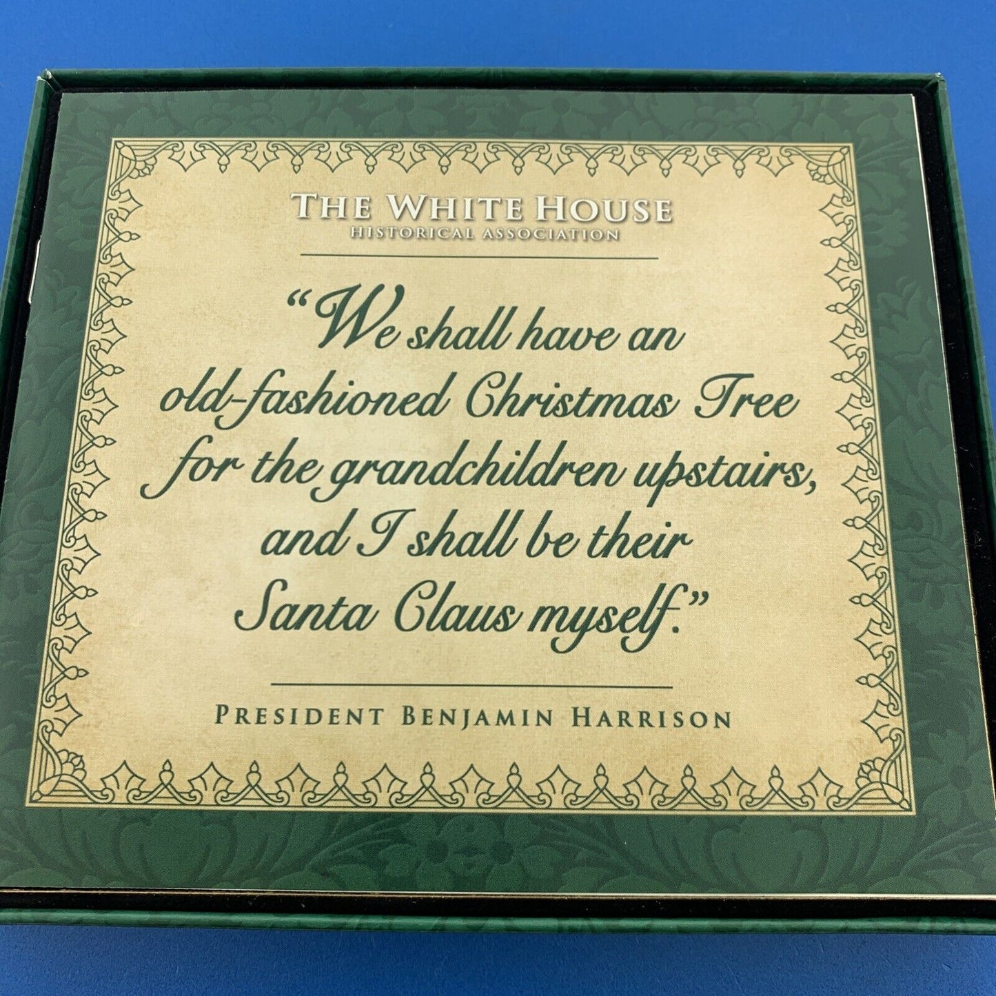 2008 White House Historical Association Harrison Era Tree Christmas Ornament