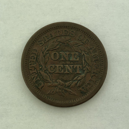 1851 Liberty Head Braided Hair Large Cent 1c Philadelphia Mint Copper Coin