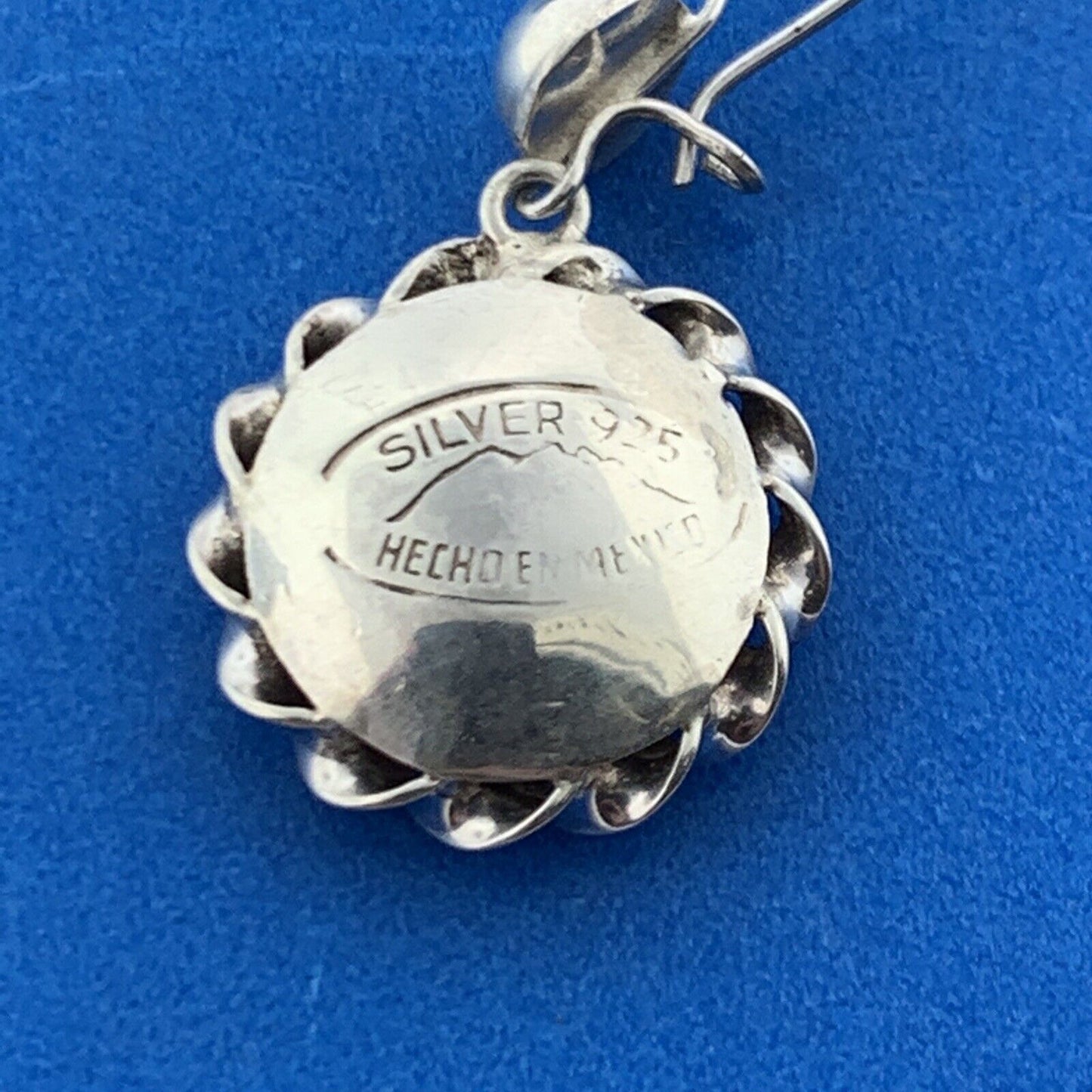 Mid Century Mexico 925 Sterling Silver Piscis Astronomy Drop Dangle Earrings