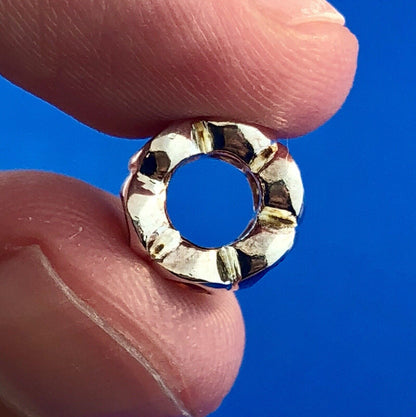 Designer 925 Sterling Silver Oval Garnet January Slide Bracelet Bead Charm