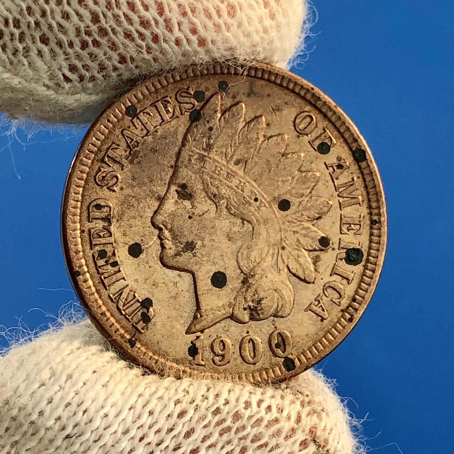 1900 P Indian Head One Cent Penny Type 3 Bronze Better Key Philadelphia BU DET
