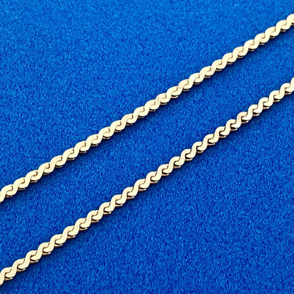 Stunning Sterling Silver 925 Cabochon Larimar Triangular S Link 15" Necklace