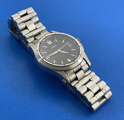 Coach Stainless Steel Black Face Date Window Working Watch