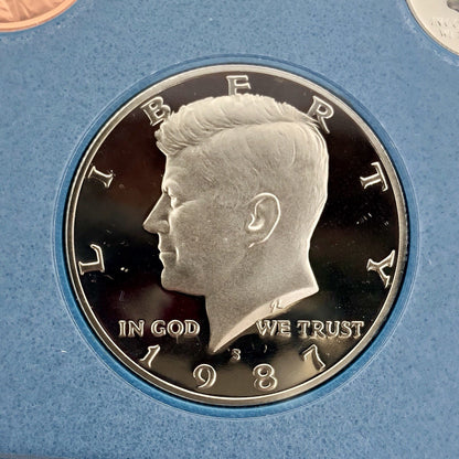 1987 S US Constitution Commem Silver Dollar Prestige Six Coin Proof Set OMP/COA