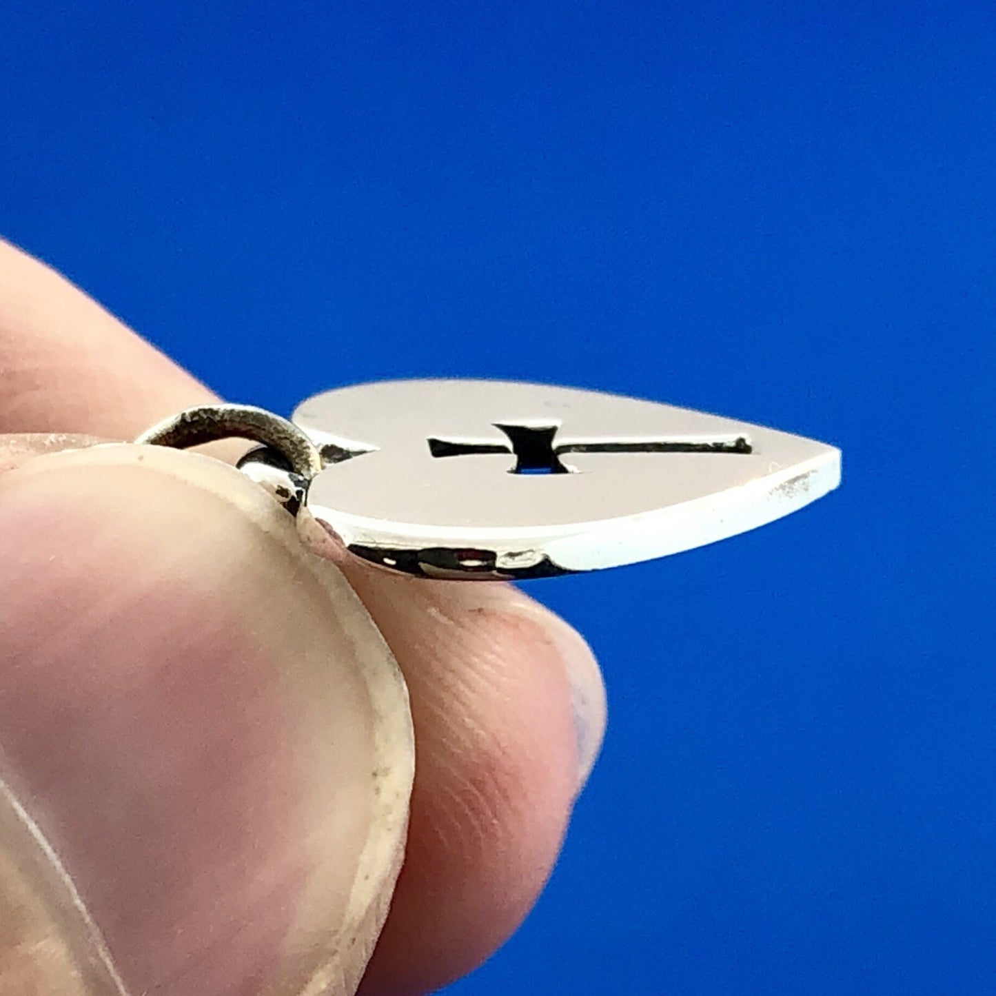 James Avery 925 Sterling Silver Crosslet Heart Religious Charm Pendant Necklace